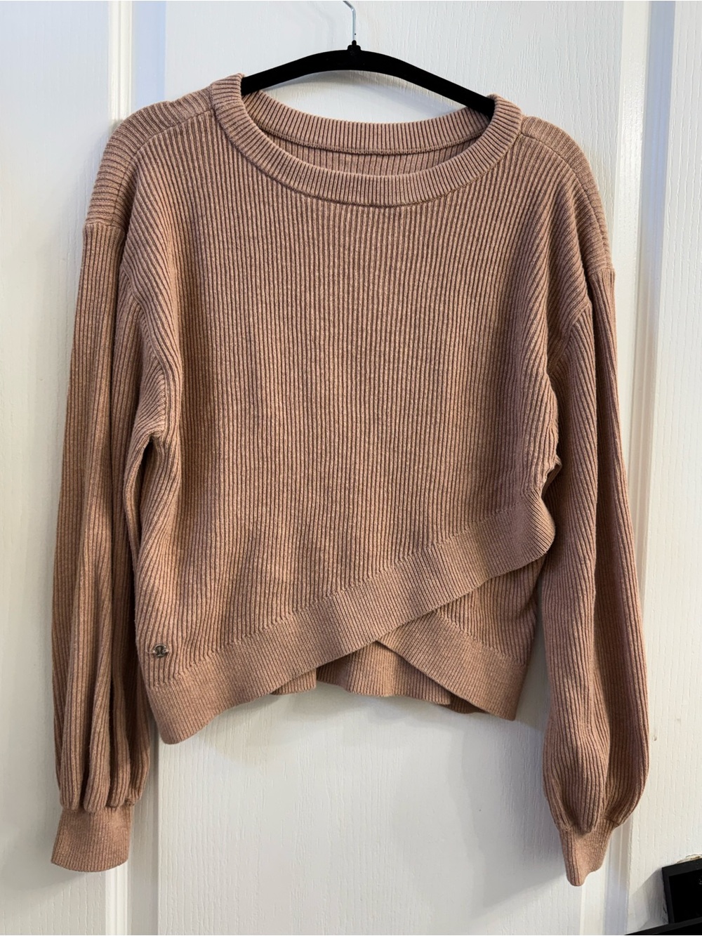 lululemon athletica Ribbed Wrap-Hem Sweater in Dusty Rose